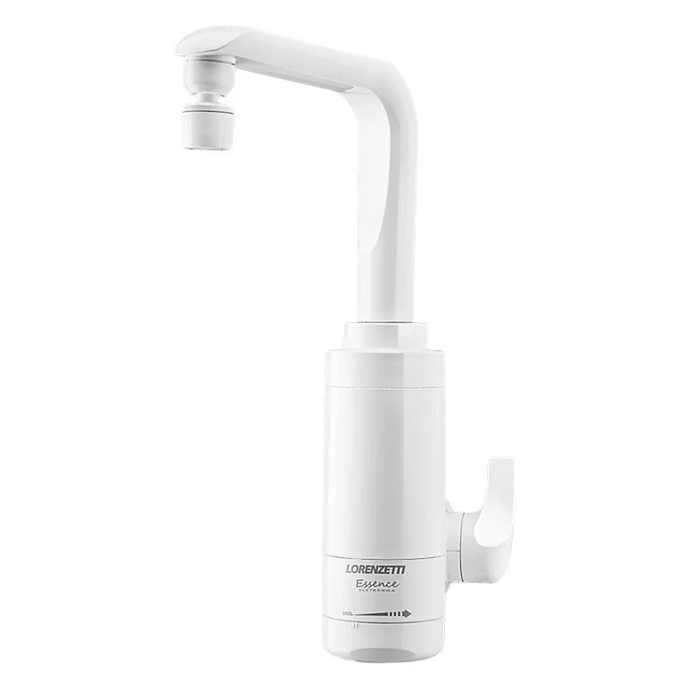 Torneira Elétrica Essence Parede 220V 5500W Branco Lorenzetti