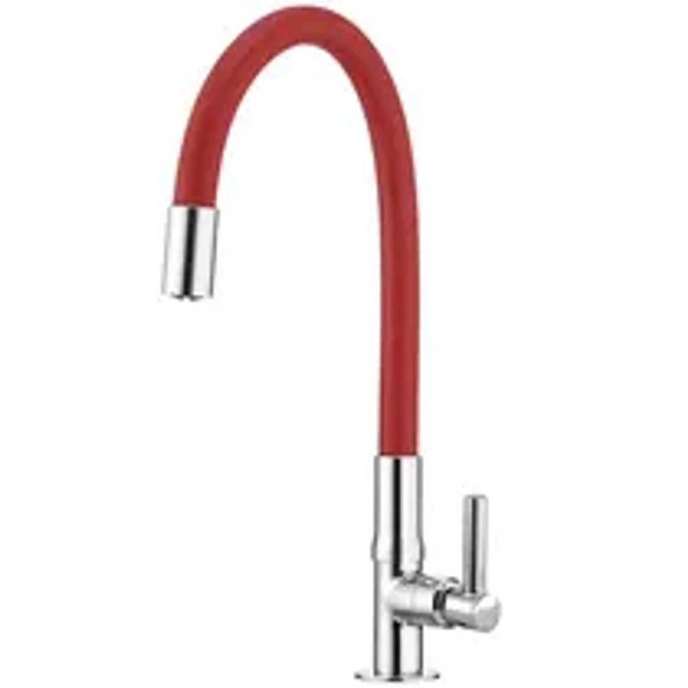 Torneira de Cozinha de Mesa Flex Clock Vermelha Forusi 1059.92