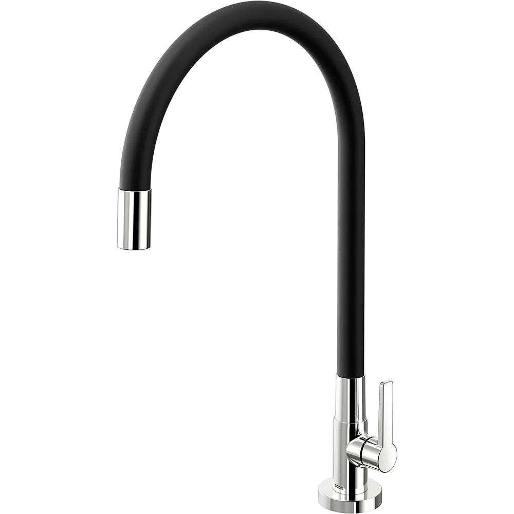 Torneira de Cozinha de Mesa Galiflex Cromado e Preto Docol