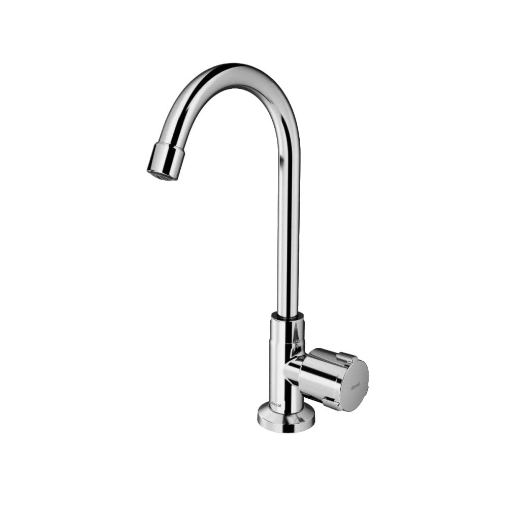 Torneira para Lavatório de Mesa Nova Riva Bica Alta Cromada Docol