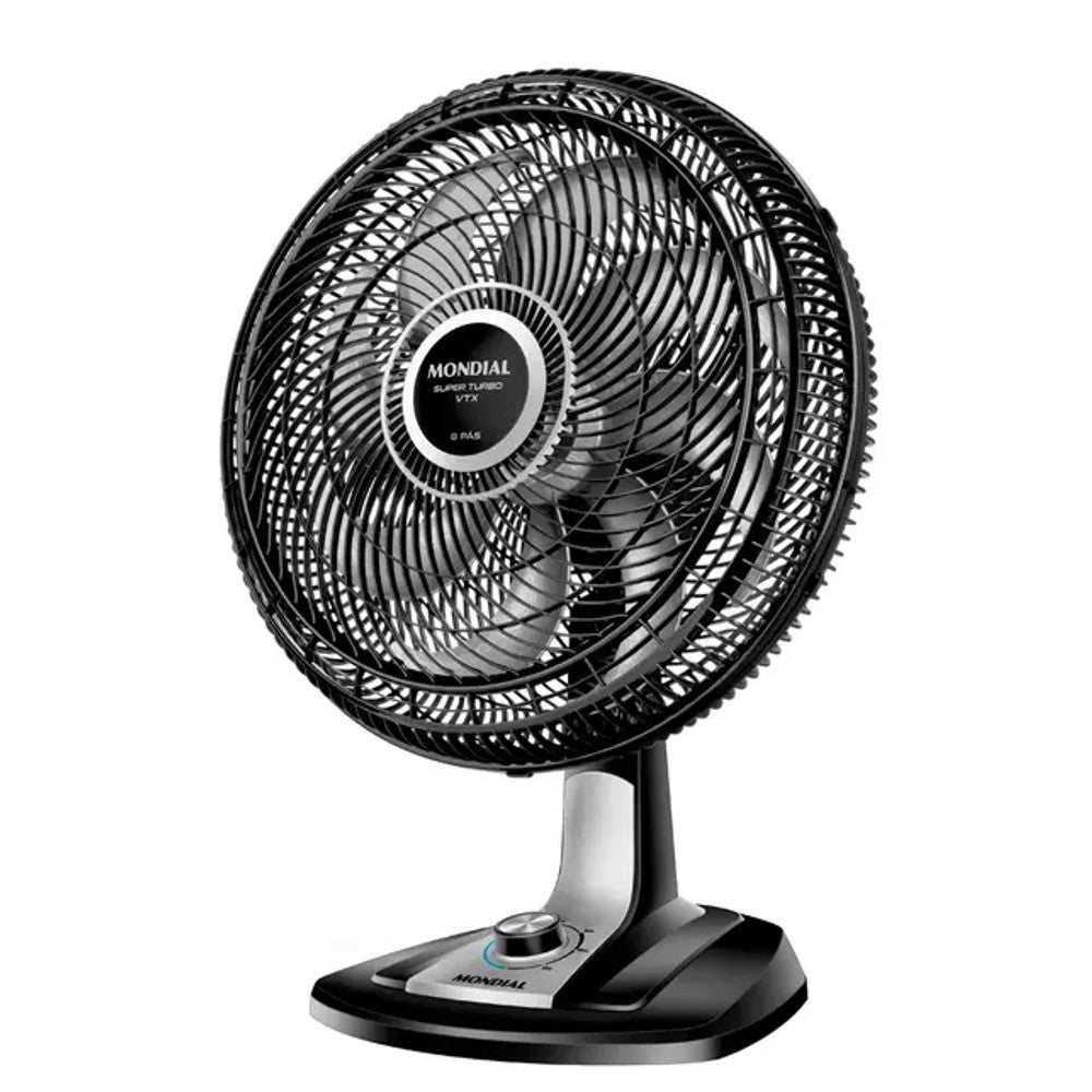 Ventilador de Mesa 40cm 127V 8 Pás Preto Turbo Mondial