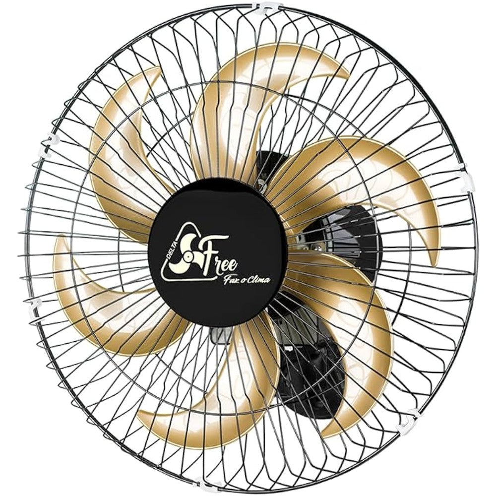 Ventilador de Parede Oscilante 40cm Preto Bivolt Venti-Delta