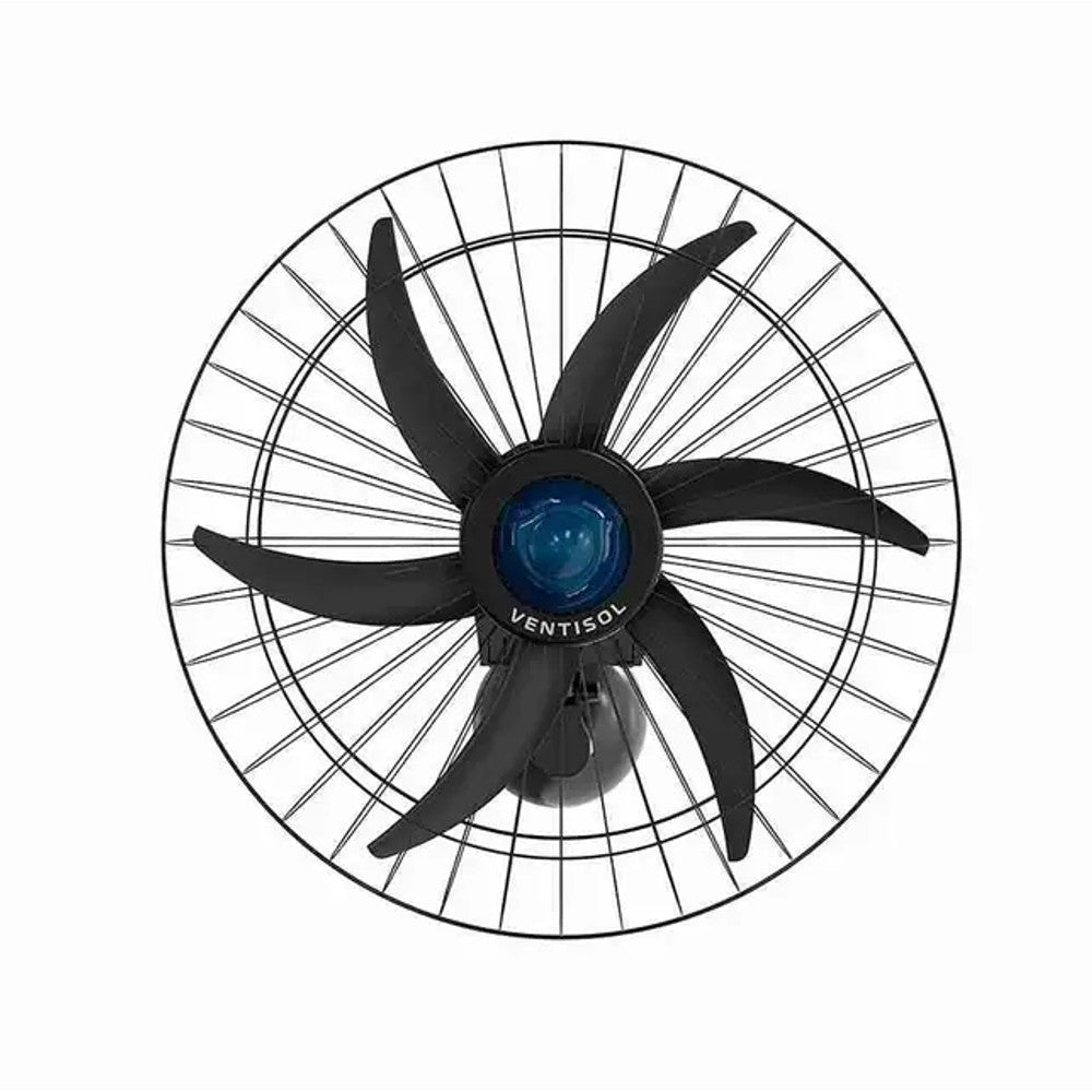 Ventilador de Parede Oscilante 60cm Preto Falcon Ventisol
