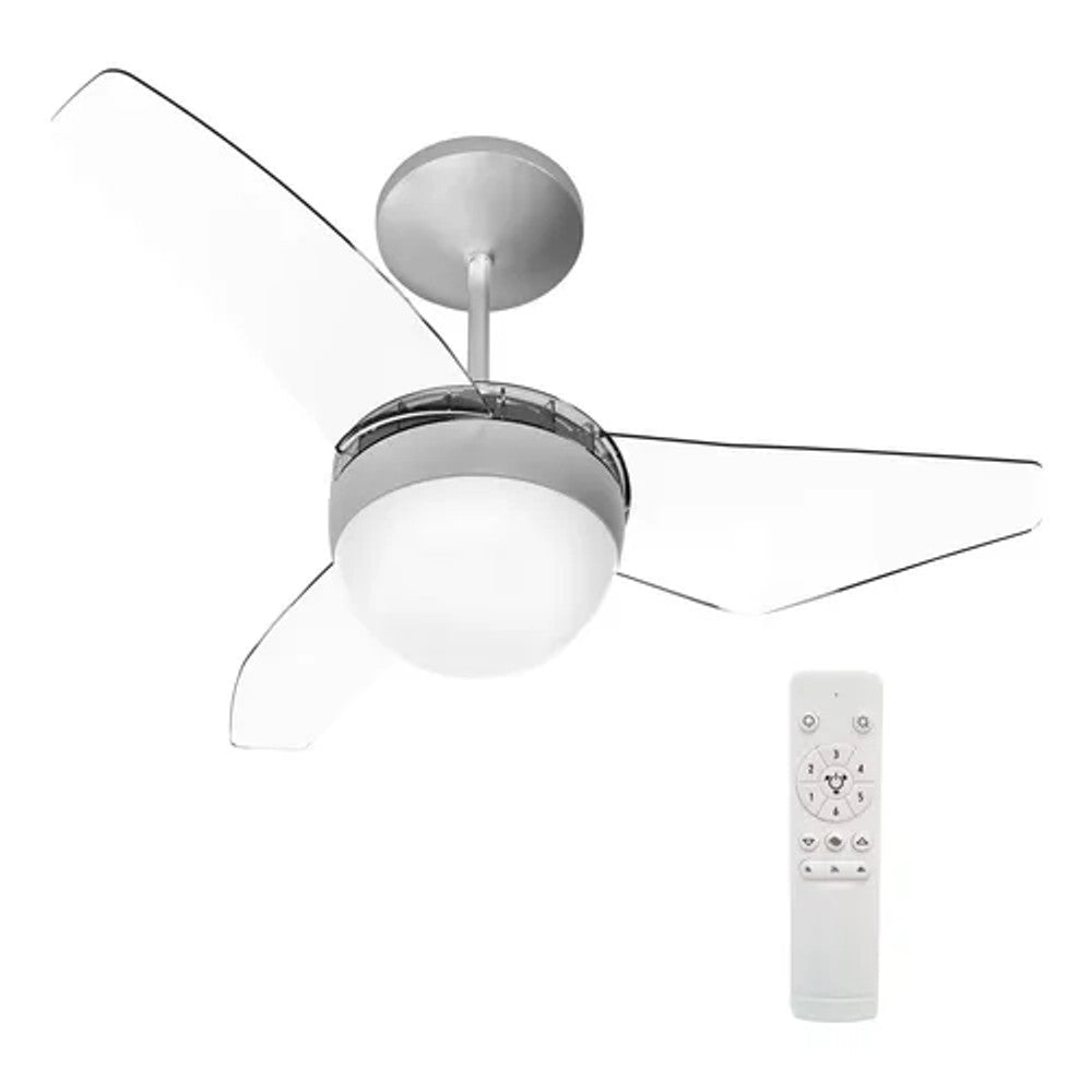 Ventilador de Teto Aura Transparente 127V com Controle Remoto Tron
