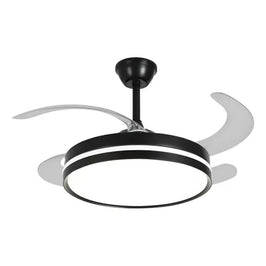 Ventilador de Teto Retrátil New Isis Preto com Controle Remoto Spot Line