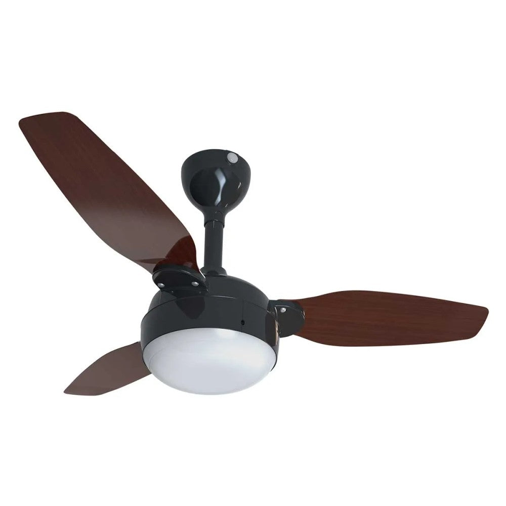 Ventilador de Teto Ventisol Legacy 3 Pás Preto/Tabaco com Controle Remoto