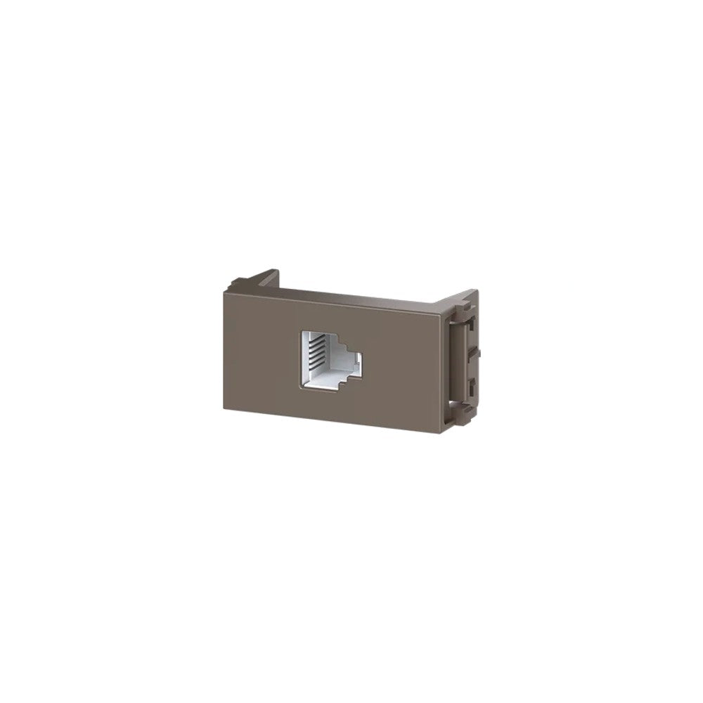 WEG Tomada Modular Esatta RJ11 4 Condutores Telefonia Argila