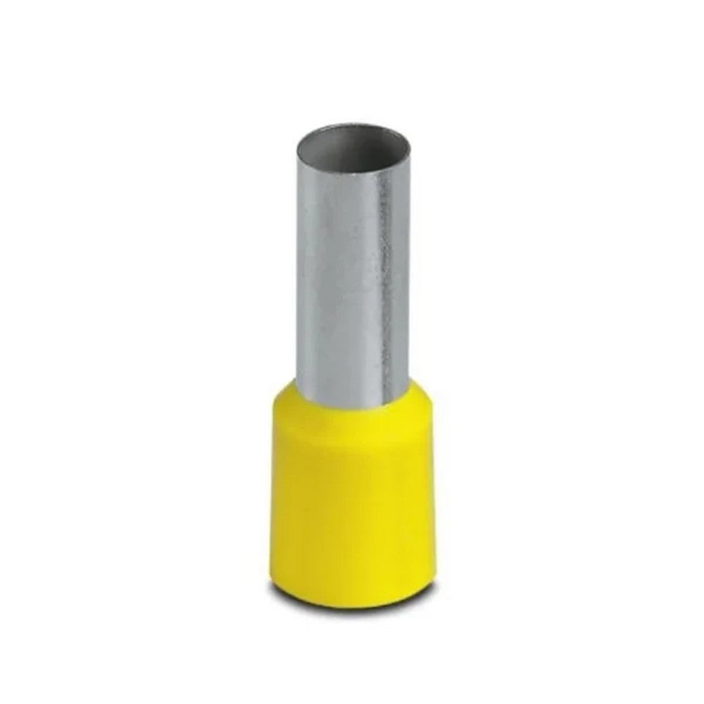 Terminal Pino Tubular 25,0 Amarelo Com 20 Peças