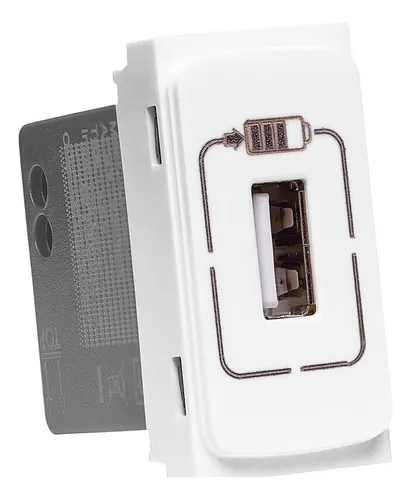 Imagem do TOMADA MÓDULO COM USB 1500MA BRANCA ZEFFIA  680163